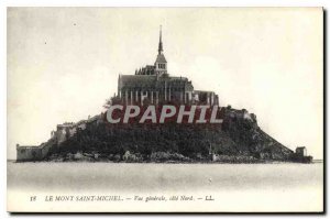 Old Postcard Mont Saint Michel general view North Coast