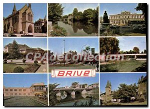 Modern Postcard Brive Le Theater L'Eglise St Martin various views