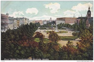 Royal Garden (Kungstradgarden), Stockholm, Sweden, 1900-1910s
