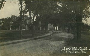 Burlington Vermont Driveway Mary Fletcher Hospital 1914 Postcard 21-10284