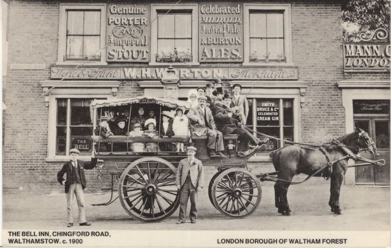 The Bell Inn Pub Chingford Road Walthamstow London Postcard