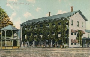 Sodus, Wayne County NY, New York - Band Stand and Snider Hotel - DB