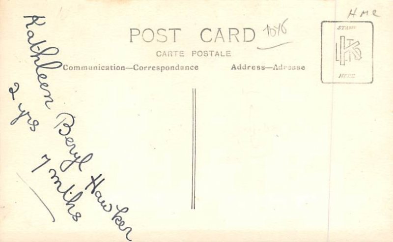 Real Photo Children with Toys Postcard