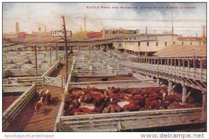 Illinois Chicago Cattle Pens And Runways Union Stock Yards