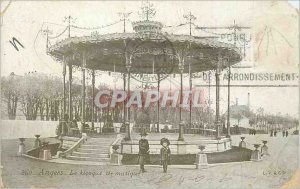 Old Postcard Angers Music kiosk