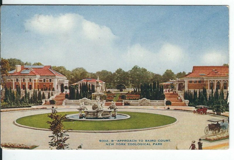 CI-008 NY, New York City, Zoological Park Baird Court Divided Back Postcard