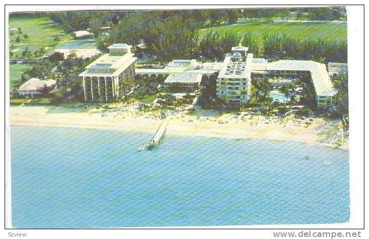 Air view, Nassau Beach Hotel,  Nassau, Bahamas, PU-40-60s