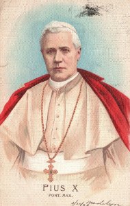 Vintage Postcard Pius X Pont Max Religious Personality Catholic Church Head