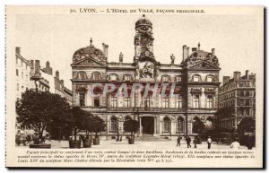 Lyon - L & # 39Hotel Vile - Old Postcard