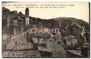 Old Postcard French Riviera Roquebrune Vue Generale jack of the Chateau pregnant