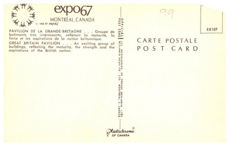 Expo 67  Great Britain  Pavilions