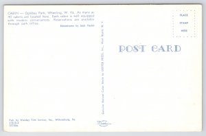 Wheeling West Virginia~Oglebay Park~Cabin~1950s Postcard
