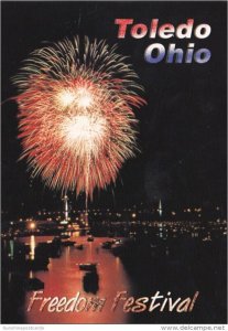 Ohio Toledo Freedom Festival Fireworks Over Maumee River