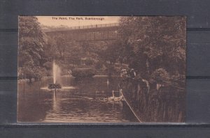 GREAT BRITAIN, YORKSHIRE, SCARBOROUGH, THE PARK, THE POND, c1910 ppc., unused.
