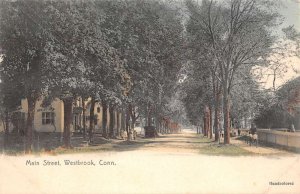 Westbrook Connecticut Main Street Color Lithograph Vintage Postcard U5424