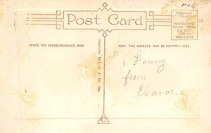 2 pumpkins Halloween writing on back 