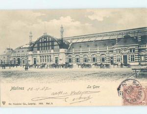 Pre-1907 TRAIN DEPOT STATION Mechelen - Malines - Antwerp Belgium F5191