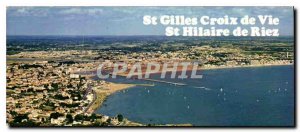 Modern Postcard St Gilles Croix de Vie St Jean de Monts Vendee General Aerial...