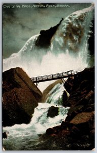 New York~Cave Of The Winds @ American Niagara Falls~PM 1910~Vintage Postcard