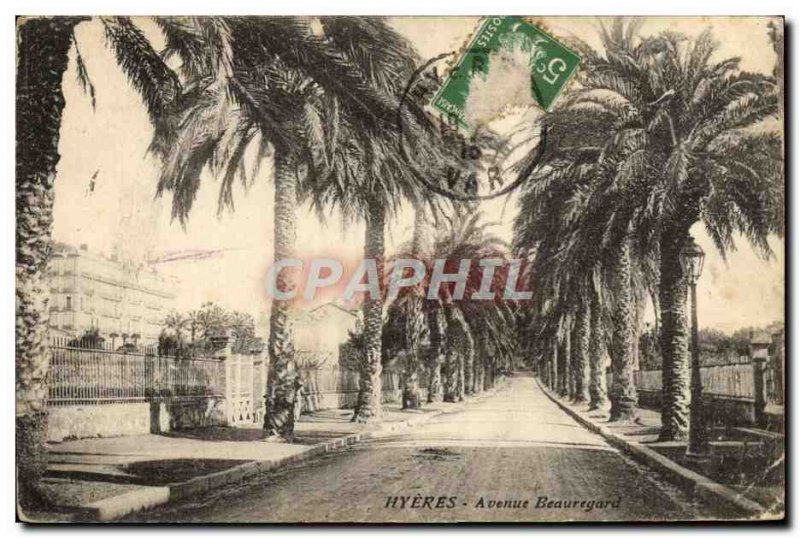 Old Postcard Hyeres Avenue Beauregard