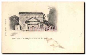 Old Postcard Poitiers Temple St Jean