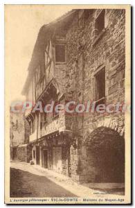 Old Postcard Auvergne Vic Le Comte