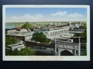 India FORT AGRA General View of Diwan-i-Am - Old Postcard by H.A Mirza & Sons