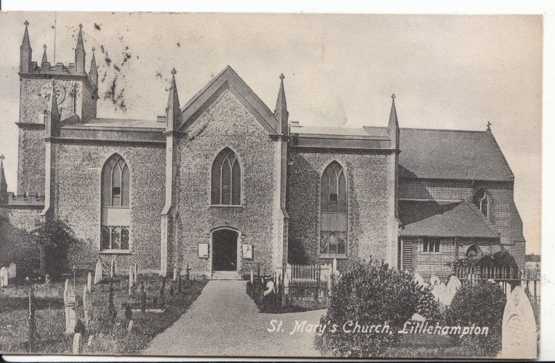 Sussex Postcard - St Mary's Church - Littlehampton - Ref ZZ5035