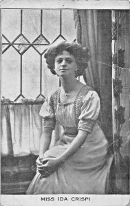 MISS IDA CRISPI ~ BROADWAY ACTRESS ~1910s POSTCARD