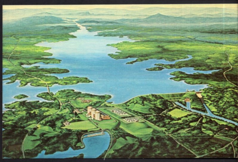 SC SENECA Artists Conception of Duke Power Co.'s Keowee-Toxaway Project - Chrome