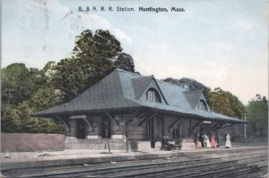 Huntington Massachusetts B&A RR Station Bangor & Aroostook Railroad Station 1908