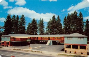 PORTAL MOTEL Coeur d'Alene, Idaho Roadside 1950s Chrome Vintage Postcard