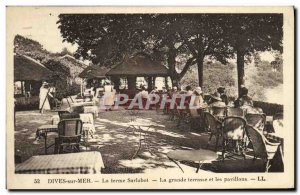 Old Postcard Dives sur Mer The term Sarlbot The great terrasee and pavilions