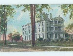 Divided-Back HOSPITAL SCENE Utica New York NY d5868