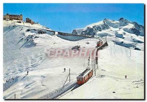 Modern Postcard Zermatt Gornergrat mit Monte Rosa