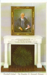 America Postcard - Finished Portrait, The Franklin D Roosevelt Museum NY 18648A