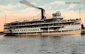 Steamer Americana River Steamship Ferry Boat Ship 