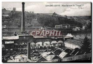 Old Postcard Dinant Leffe fabrics Manufacture
