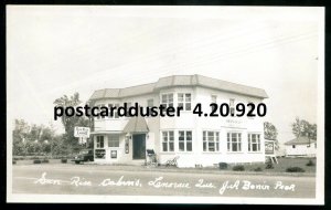 h3085 - LANORAIE Quebec 1940s Sun Rise Cabins. Real Photo Postcard