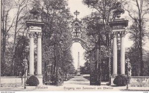 POSTDAM, Bradenburg, Germany, 1900-1910s; Eingang Von Sanssouci Am Obelisk