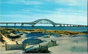 Fire Island Inlet Bridge Long Island New York Vintage Postcard K7