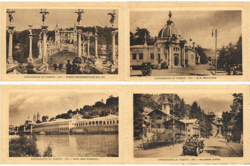 EXPOSITION 1911 TORINO ITALY 54 Vintage Postcards with BETTER! (L5921)