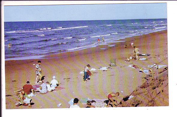 North Shore Beach  Prince Edward Island, Canada, Baby in Wooden Playpen