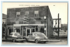 1950 Doctor's Pharmacy, Caribou, Maine ME Vintage Unposted Postcard