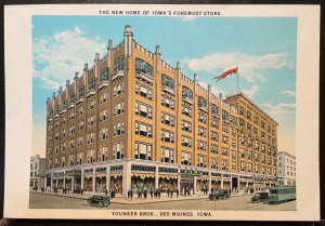 Vintage Postcard 1924 Younker Bros. Department Store, Des Moines, Iowa (IA)