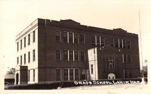 Lakin Kansas Grade School Real Photo Antique Postcard K29629