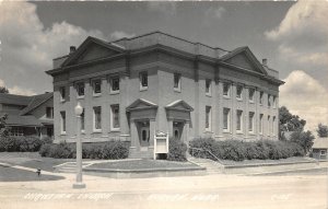 J7/ Auburn Nebraska RPPC Postcard c1940s Christian Church Building 88