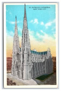 St Patrick's Cathedral New York City NYC NY UNP WB  Postcard S15