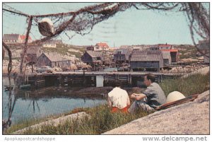 Canada Nova Scotia Peggys Cove Famous Beauty Spot On The South Shore Of Nova ...