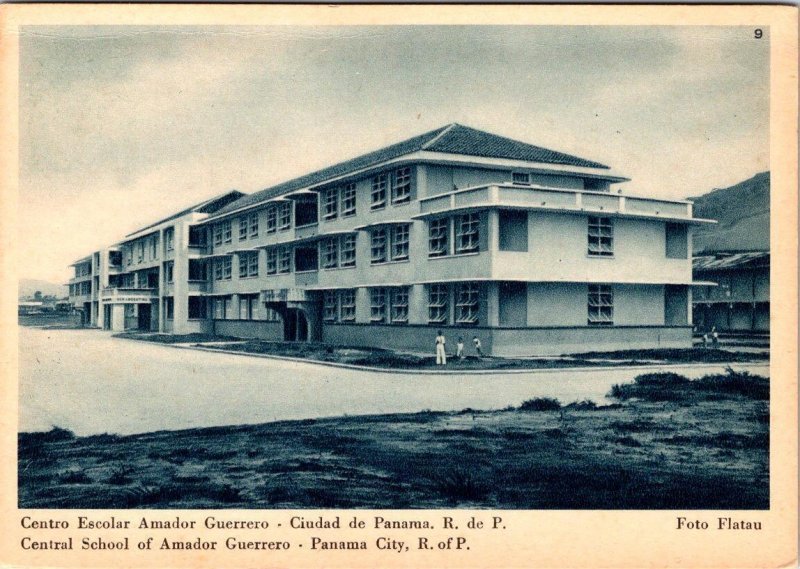 Panama City, Panama  CENTRAL SCHOOL Of AMADOR GUERRERO~Students  4X6 Postcard